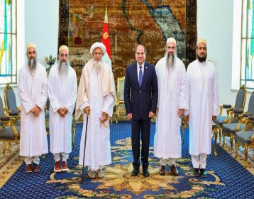 استقبال الرئيس السيسى سلطان طائفة البهره الهنديه